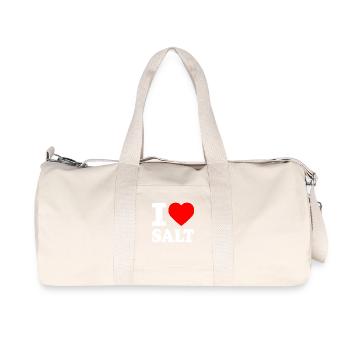 I love salt - Sac de sport en toile recyclée Stanley/Stella - blanc naturel - Devant