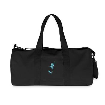 Plante, Orchidée, Fleur, Plante - Sac de sport en toile recyclée Stanley/Stella - noir - Devant