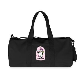 Weinhorn Einhorn - Recycelte Canvas-Sporttasche von Stanley/Stella - Schwarz - Vorne