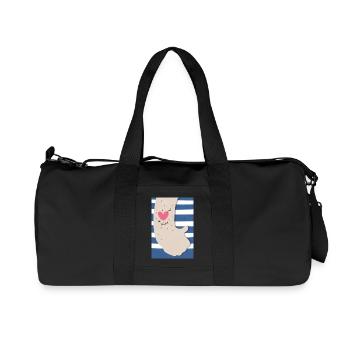 Mum Tattoo - Recycled Canvas Sports Bag by Stanley/Stella - black - Front