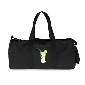 Caipirinha Cocktail - Recycelte Canvas-Sporttasche von Stanley/Stella - Schwarz - Vorne