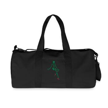 Pin up skeleton with high heels 2 - Recycled Canvas Sports Bag by Stanley/Stella - black - Front