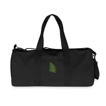 Think Green Farn Naturfreunde T-Shirt - Recycelte Canvas-Sporttasche von Stanley/Stella - Schwarz - Vorne