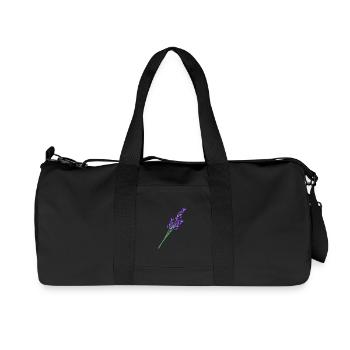 Lavendel 1 - Recycelte Canvas-Sporttasche von Stanley/Stella - Schwarz - Vorne