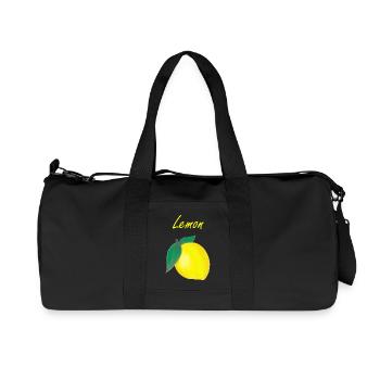 Lemon - Zitrone - Recycelte Canvas-Sporttasche von Stanley/Stella - Schwarz - Vorne