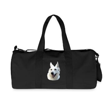 White Shepherd - Recycled Canvas Sports Bag by Stanley/Stella - black - Front