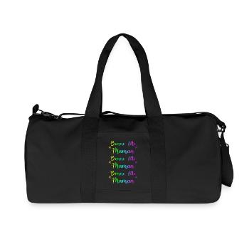 BONNE FÊTE MAMAN. MAMAN. FÊTE DES MÈRES. JE T'AIME - Sac de sport en toile recyclée Stanley/Stella - noir - Devant