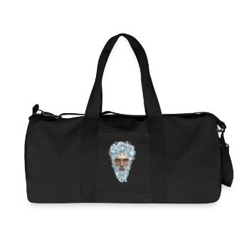 mysterious portrait of an Aquarius - Recycled Canvas Sports Bag by Stanley/Stella - black - Front