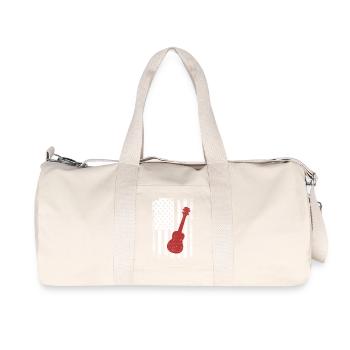 U.S. Ukulele Players - Recycled Canvas Sports Bag by Stanley/Stella - natural - Front