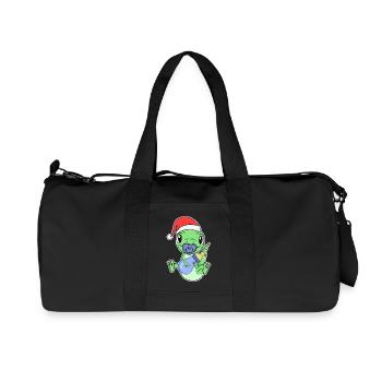 Lizard Baby Christmas - Recycled Canvas Sports Bag by Stanley/Stella - black - Front