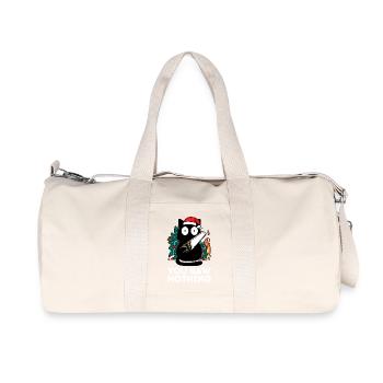 Christmas - You Didn't See Anything - Cat Fir Tree - Recycled Canvas Sports Bag by Stanley/Stella - natural - Front