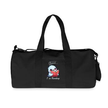 Oiseau avec livre - Sac de sport en toile recyclée Stanley/Stella - noir - Devant