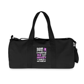 Eishockey Mädchen Hockey Spieler - Recycelte Canvas-Sporttasche von Stanley/Stella - Schwarz - Vorne