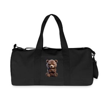 Bear grim 2 - Recycled Canvas Sports Bag by Stanley/Stella - black - Front