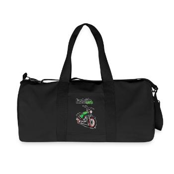 S51 (grün) // Illustration - Recycelte Canvas-Sporttasche von Stanley/Stella - Schwarz - Vorne
