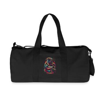 Snake Whisperer 4 - Recycelte Canvas-Sporttasche von Stanley/Stella - Schwarz - Vorne