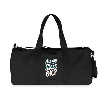 Are My Skis Ok 12 - Recycelte Canvas-Sporttasche von Stanley/Stella - Schwarz - Vorne