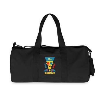 TheOnlyWayIsPositive - French Prince - Recycelte Canvas-Sporttasche von Stanley/Stella - Schwarz - Vorne