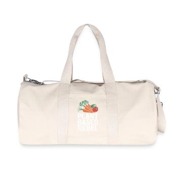 Vegetarian Vegan Veggie Vegetarian - Recycled Canvas Sports Bag by Stanley/Stella - natural - Front