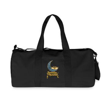 Ramadan Gift Eid Mubarak Islam Allah Muslim - Recycled Canvas Sports Bag by Stanley/Stella - black - Front