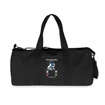 Mein Strandkorb ruft an - ich muss los - Spruch - Recycelte Canvas-Sporttasche von Stanley/Stella - Schwarz - Vorne