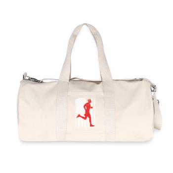 Coureur patriote américain - Sac de sport en toile recyclée Stanley/Stella - blanc naturel - Devant
