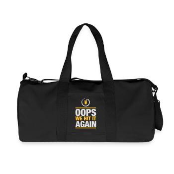Bier Pong again - Recycelte Canvas-Sporttasche von Stanley/Stella - Schwarz - Vorne
