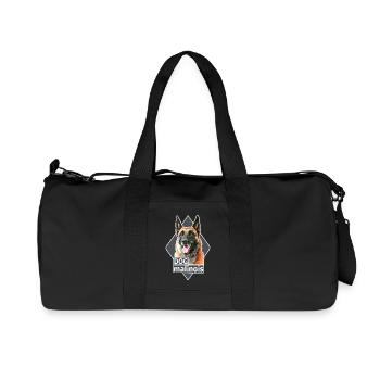 Malinois-Hundeillustration - Recycelte Canvas-Sporttasche von Stanley/Stella - Schwarz - Vorne