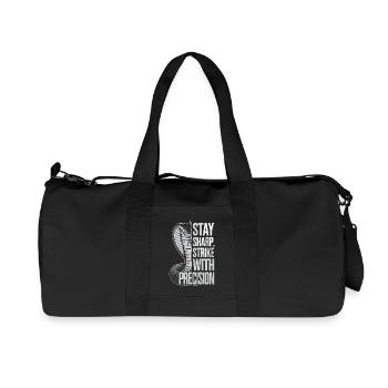 Cobra with Precision Quote - Recycled Canvas Sports Bag by Stanley/Stella - black - Front
