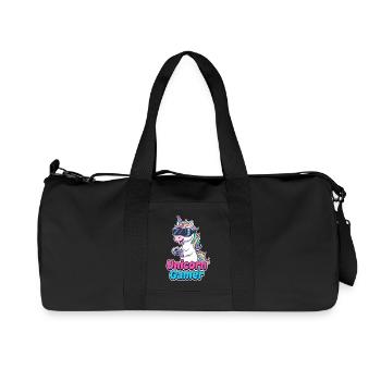 Unicorn Gamer VR Edition - Recycelte Canvas-Sporttasche von Stanley/Stella - Schwarz - Vorne