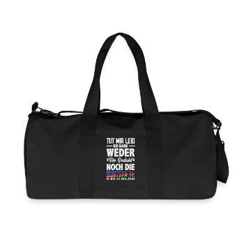 Neither patience nor crayons – sarcasm - Recycled Canvas Sports Bag by Stanley/Stella - black - Front