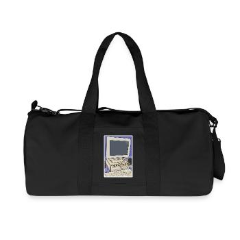 Retro Computer Desktop Setup - Recycled Canvas Sports Bag by Stanley/Stella - black - Front