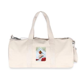 Strawberry Ginger Still Life - Recycled Canvas Sports Bag by Stanley/Stella - natural - Front