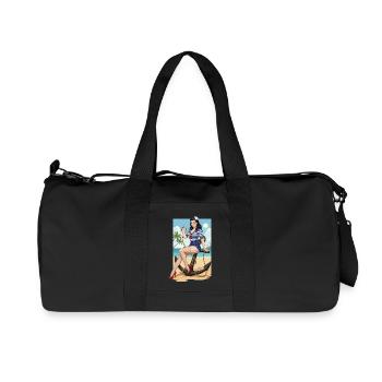 Strandsegler-Pinup - Recycelte Canvas-Sporttasche von Stanley/Stella - Schwarz - Vorne
