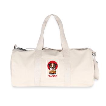 Australian Shepherd Dog Ramen-Nudelschalen-Kunst - Recycelte Canvas-Sporttasche von Stanley/Stella - Naturweiß - Vorne