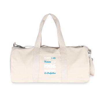 Born in 1986 – Coming close to perfection - Recycled Canvas Sports Bag by Stanley/Stella - natural - Front