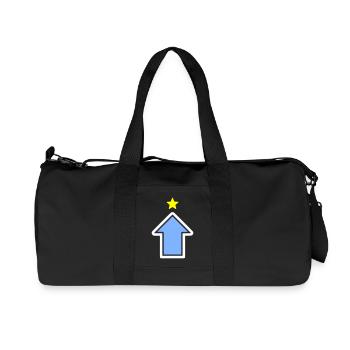 Puissance de Puissance Étoile de Flèche Étoile de Jeu de Niveau - Sac de sport en toile recyclée Stanley/Stella - noir - Devant