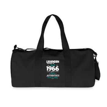 60e anniversaire - Les légendes ont été créées en avril 1966 - Sac de sport en toile recyclée Stanley/Stella - noir - Devant