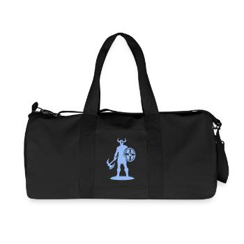Vikingischer Krieger mit Schild - Recycelte Canvas-Sporttasche von Stanley/Stella - Schwarz - Vorne