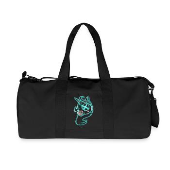 Uni vert mort - Sac de sport en toile recyclée Stanley/Stella - noir - Devant
