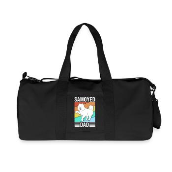 Samojede - Recycelte Canvas-Sporttasche von Stanley/Stella - Schwarz - Vorne