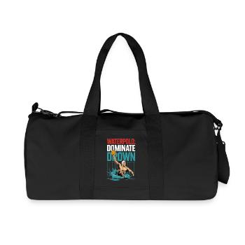 Water Polo: Dominate Drown Action Motif - Recycled Canvas Sports Bag by Stanley/Stella - black - Front