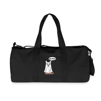 Berger allemand Boo Woof - Chien drôle d’Halloween - Sac de sport en toile recyclée Stanley/Stella - noir - Devant