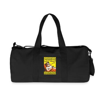 Operation Naptime – Funny Sleep Fan - Recycled Canvas Sports Bag by Stanley/Stella - black - Front