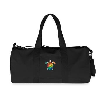 Sea turtle - Recycled Canvas Sports Bag by Stanley/Stella - black - Front
