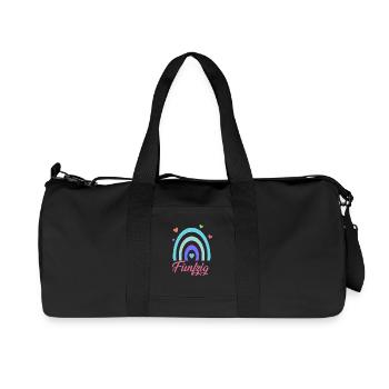 50. Geburtstag Regenbogen - Recycelte Canvas-Sporttasche von Stanley/Stella - Schwarz - Vorne