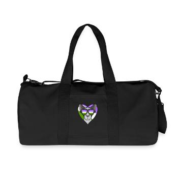 Genderqueer Lgbt Cat Oriental Shorthair - Recycled Canvas Sports Bag by Stanley/Stella - black - Front