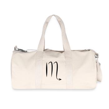scorpion zodiacal astrologie - Sac de sport en toile recyclée Stanley/Stella - blanc naturel - Devant