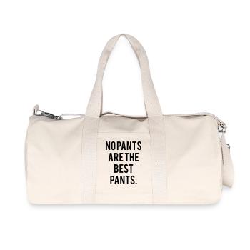 No pants are the best pants - Recycled Canvas Sports Bag by Stanley/Stella - natural - Front