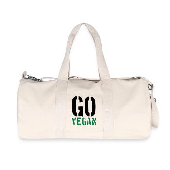 Go Vegan - Recycled Canvas Sports Bag by Stanley/Stella - natural - Front